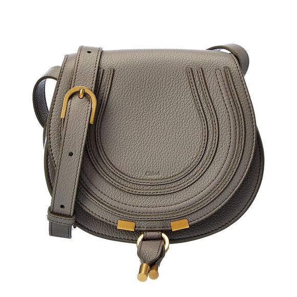Chloé Handbags - Chloé Marcie Small Leather Saddle Bag
